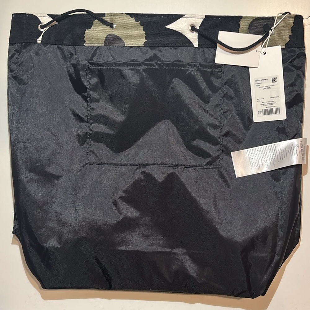 Marimekko Nippu Unikko Backpack - Black/White/Green - Picture 10 of 16